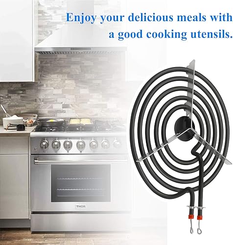 Miniatura 4 de APPLIANCEMATES 316442301 - Quemador eléctrico de rango de 8 pulgadas, elemento de superficie de bobina (5 vueltas) de repuesto para elemento de