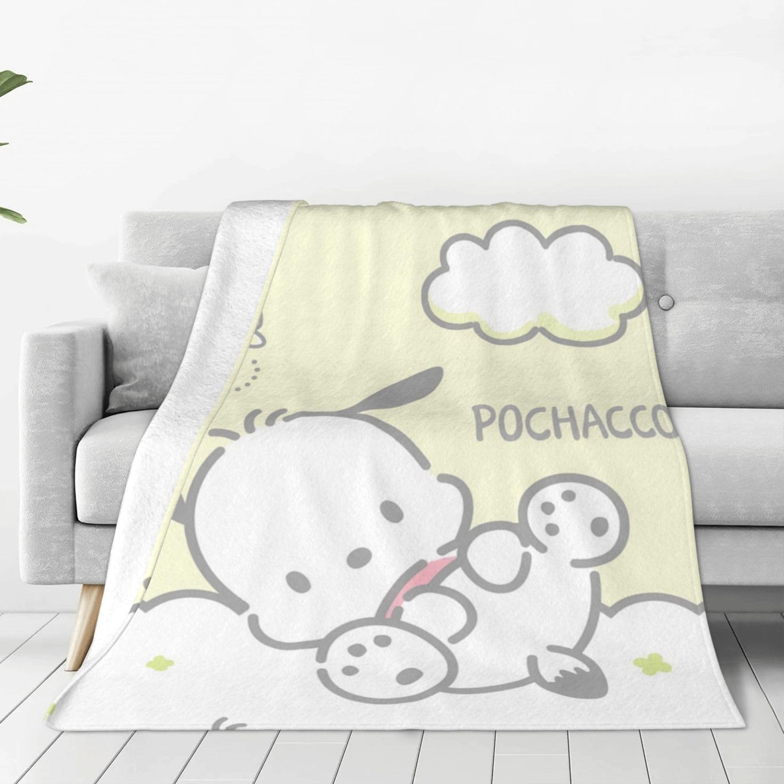 Amazon｜Zateem 毛布 ひざ掛け ブランケット 人気 ポチャッコ アニメ