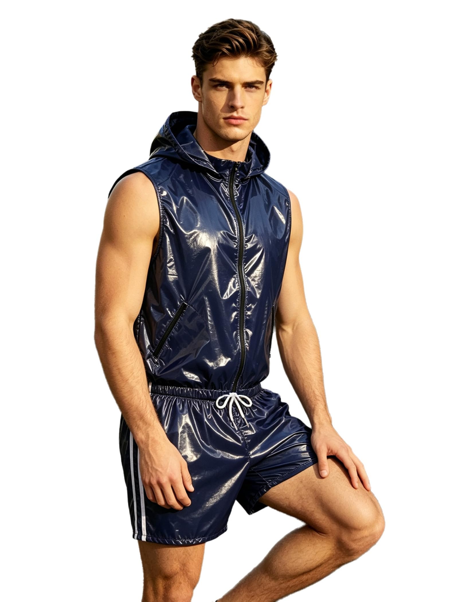 Hombre Conjunto Sudaderas Con Capucha Hombres Suéter Top Deportivo
