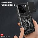 TheGiftKart Tough Armor Bumper Back Cover Case for Xiaomi 15 5G | Kickstand & Ring Holder | 360 Degree Protection Back Cover Case for Xiaomi 15 5G (PC & TPU, Rotating Camera Cover, Black) gallery image