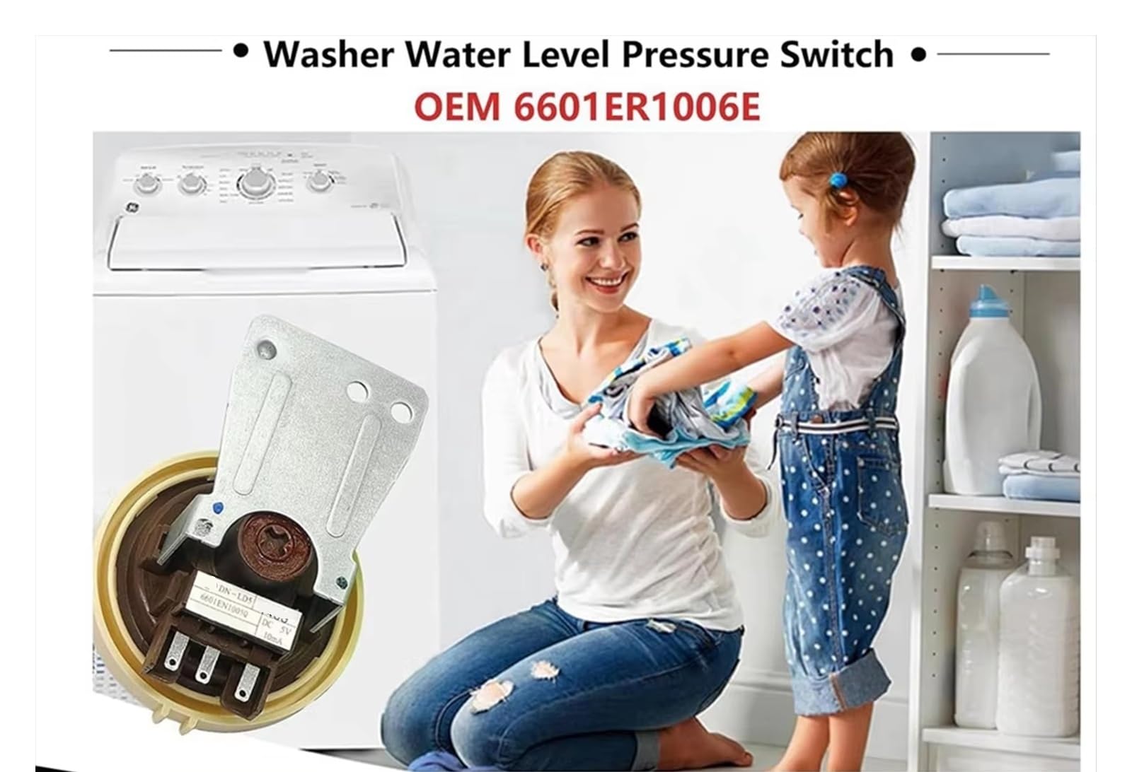 Sensor Presión Nivel Agua Lavadora Para LG Para 6601ER1006G Interruptor De Presión De Nivel De Agua Para Lavadora Interruptor De Presión Para Lavadora