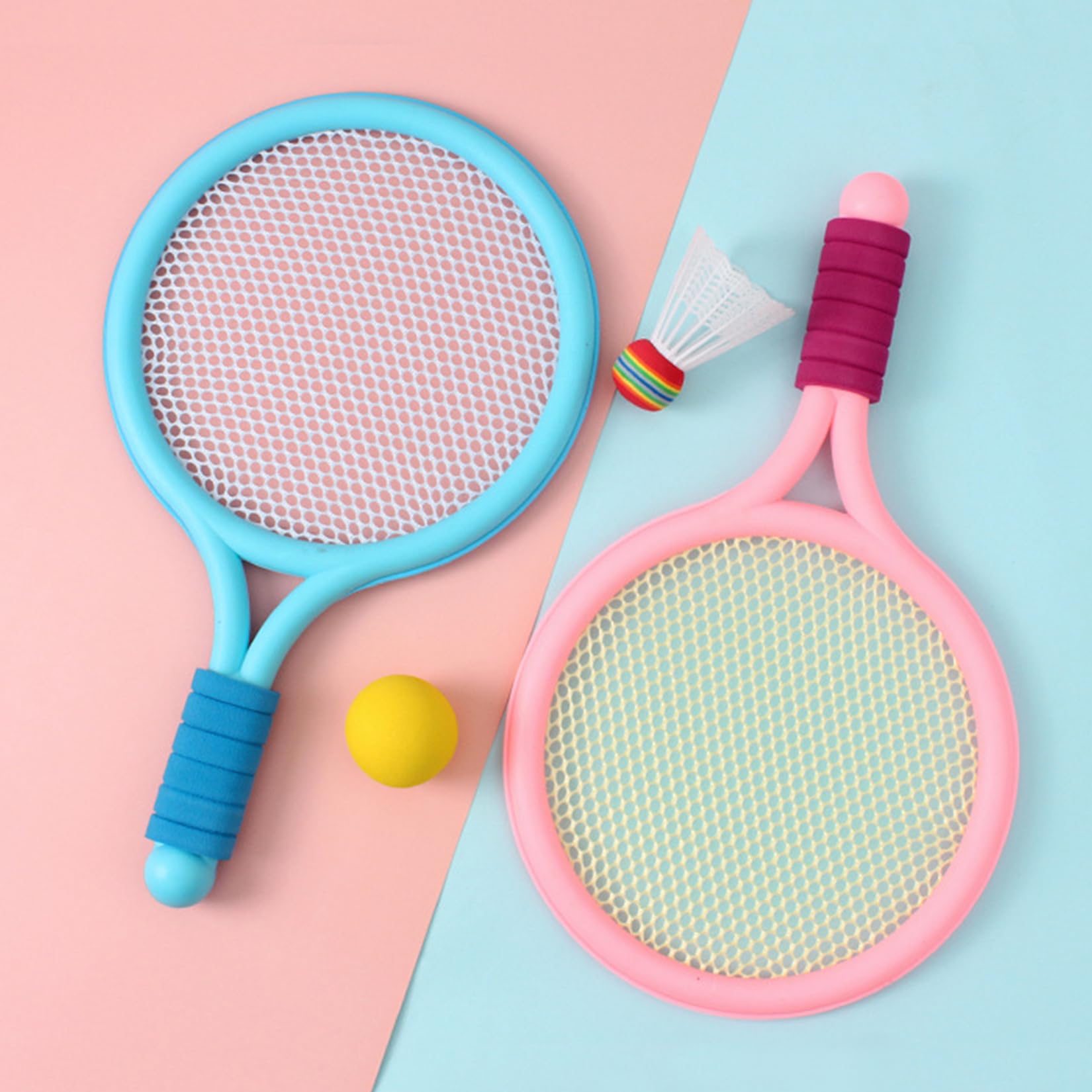 Set Badminton Per Bambini Tradineur: 2 Racchette, 1 Volano E Custodia – Ideale Per Giardino, Spiaggia E Vacanze (66 Cm, Colore Casuale) - 4