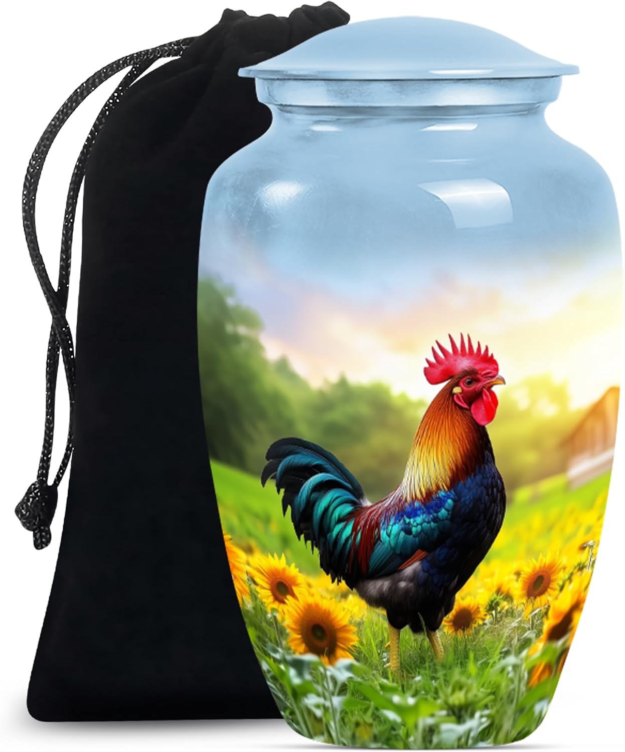 Rooster Urn for Ashes Adult Male - Urns for Women Human Ashes (10inch 1Pc)