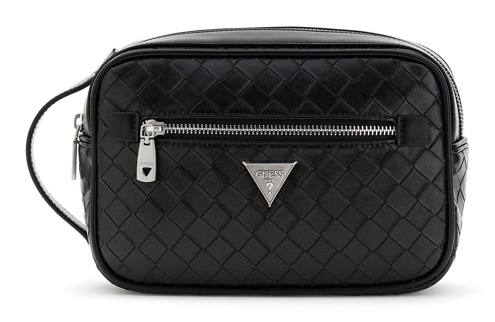 GUESS borsa da toilette Torino Necessaire Black nero