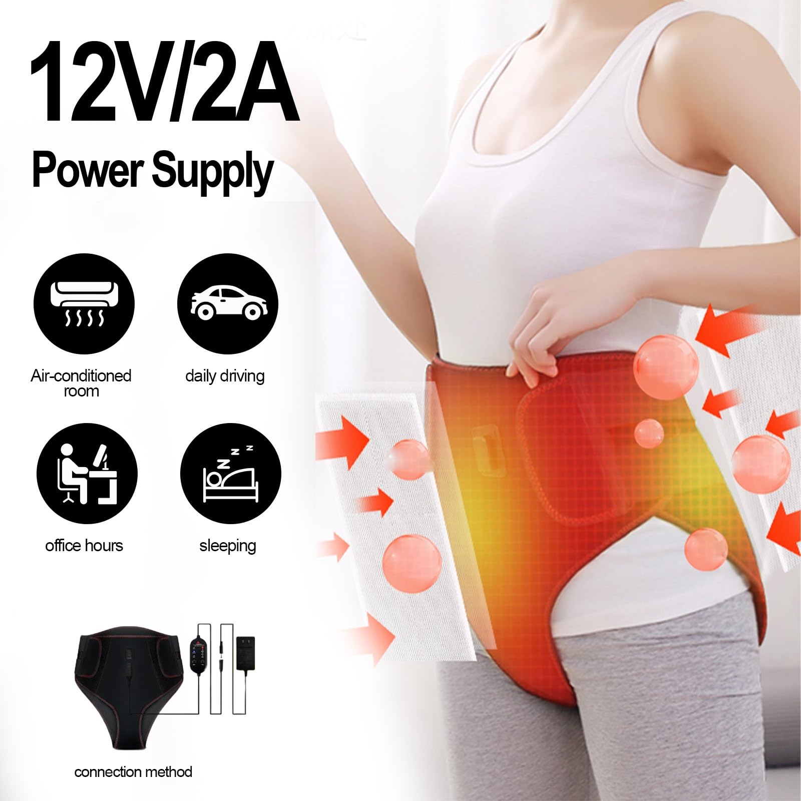 Heated Massage Belt for Women – Abdomen & Lower Back Heating — Amazon image 5