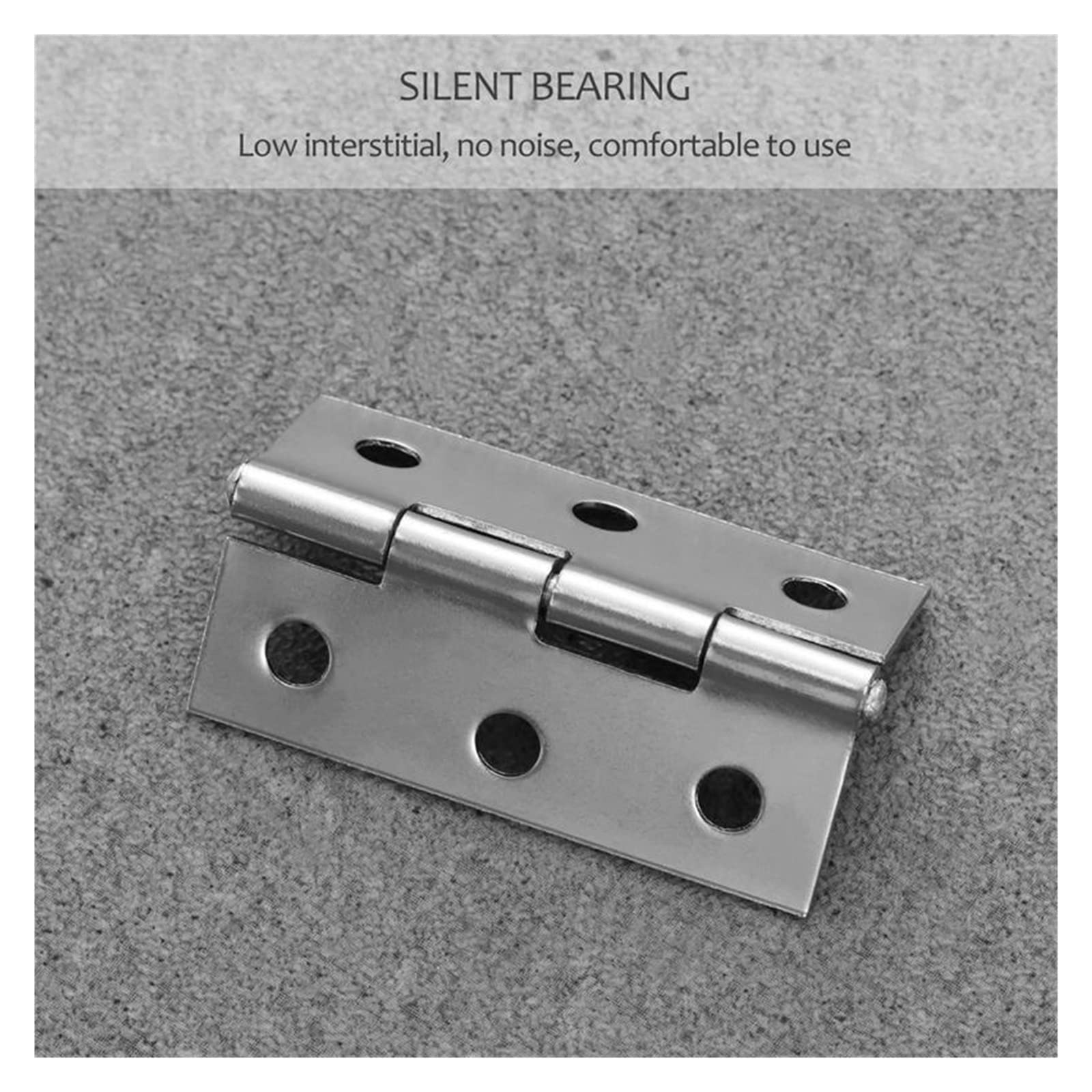 Minibisagra Bisagra pequeña Bisagra de acero inoxidable de 30 piezas, bisagra de 2 pulgadas, bisagra de subpuerta silenciosa gruesa, bisagra plana silenciosa, bisagra de hoja suelta for puerta