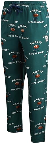 Life is Good Men's Sleep Bottoms - Super Soft Dull Fleece Lounge Pants - Cozy Men's Pajama Pants (S-XL)