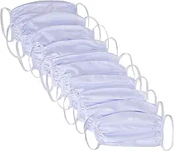 Arsie Kit de 10 Máscaras de Tecido Duplo, Único, Branco