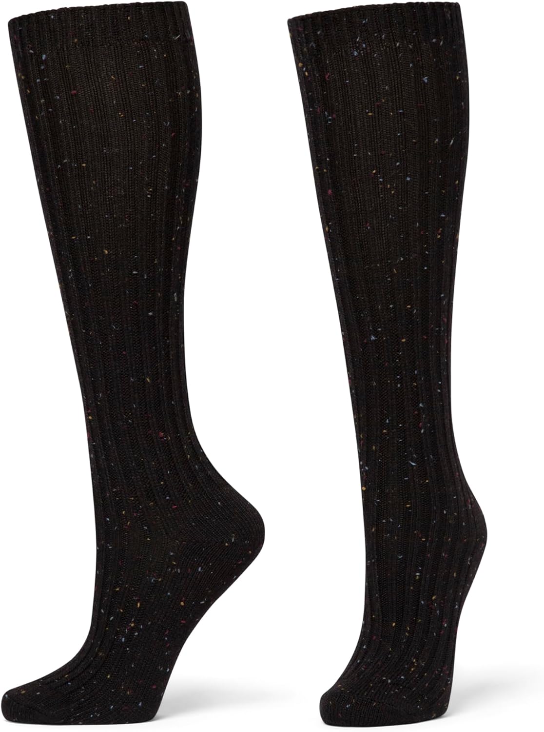 HUE womens Ribbed Tweed Knee Sock 3 Pair Pack - Image 3