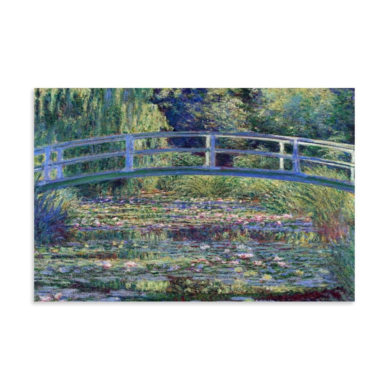 Gajust Unframe Monet Water Lily Pond Poster Water Lily Pond Painted By Claude Monet In 1899., Canvas Print Art Poster; ; 24X36inch(60X90cm)