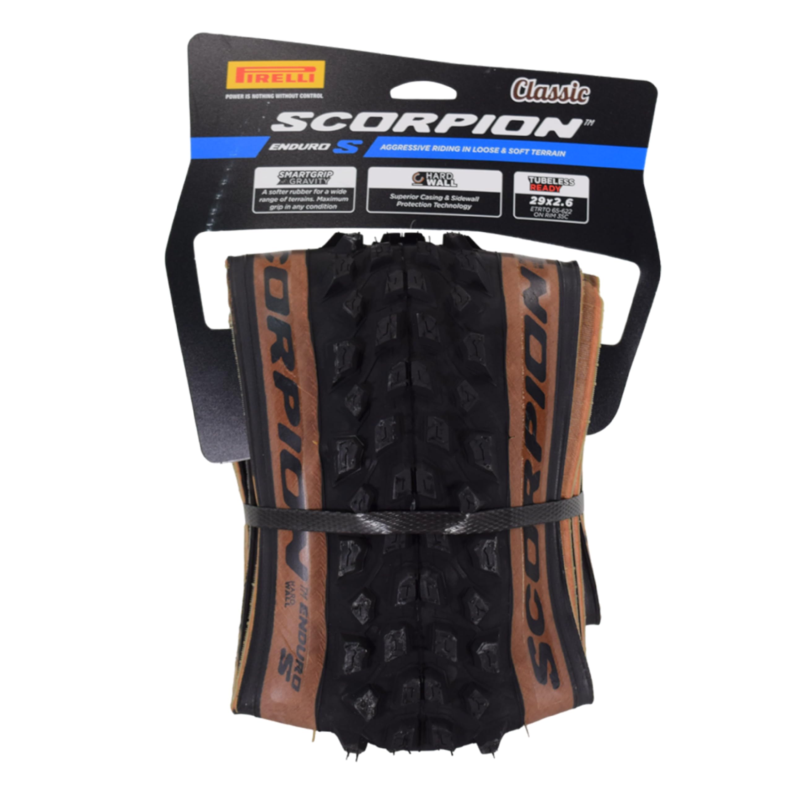 PIRELLI Scorpion Enduro S Classic 29 x 2.6 Covers, Adult Unisex, Black, Standard