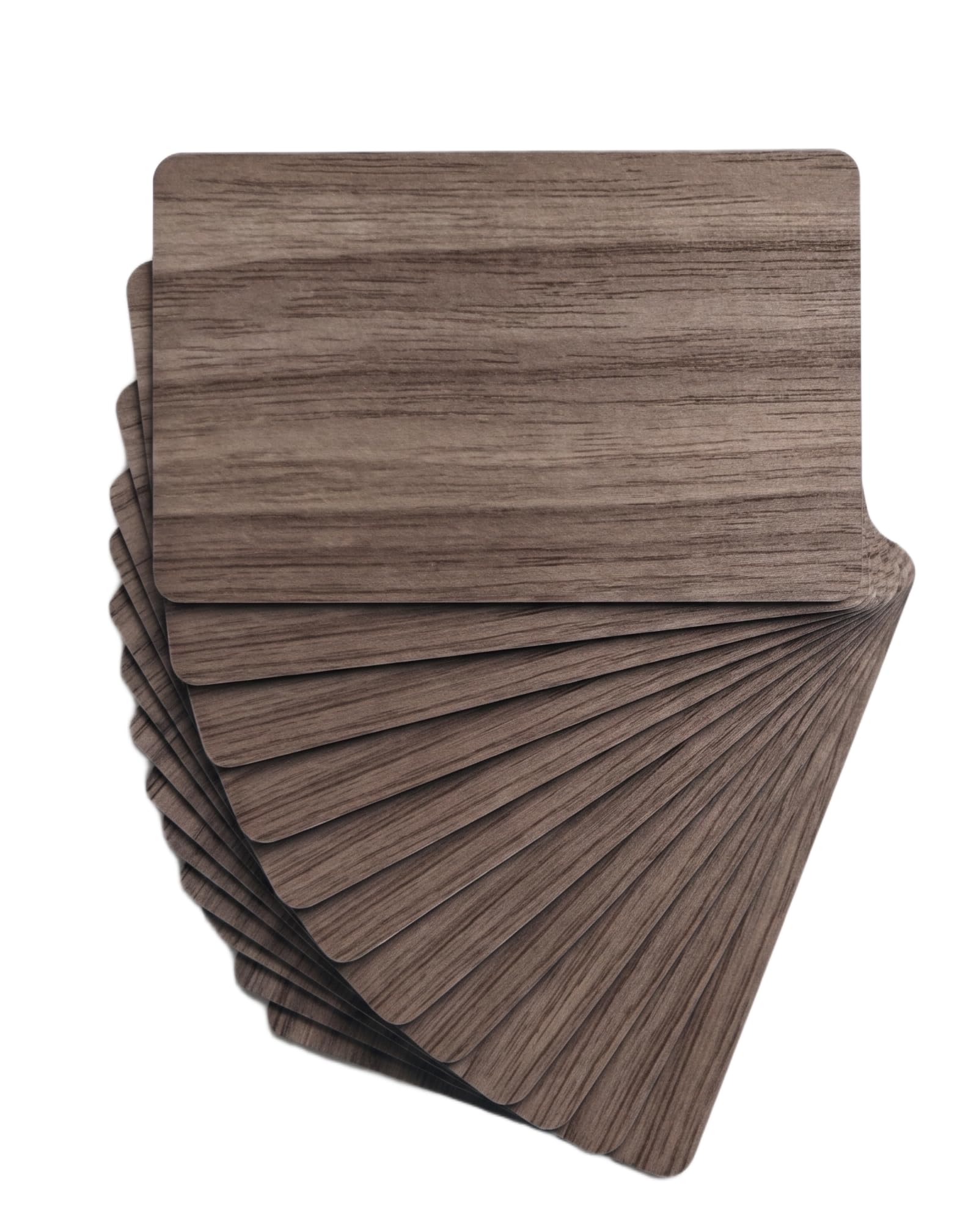 10 Stück NTAG216 NFC-Karten Holz Nussbaum ISO projizierbar Hotel