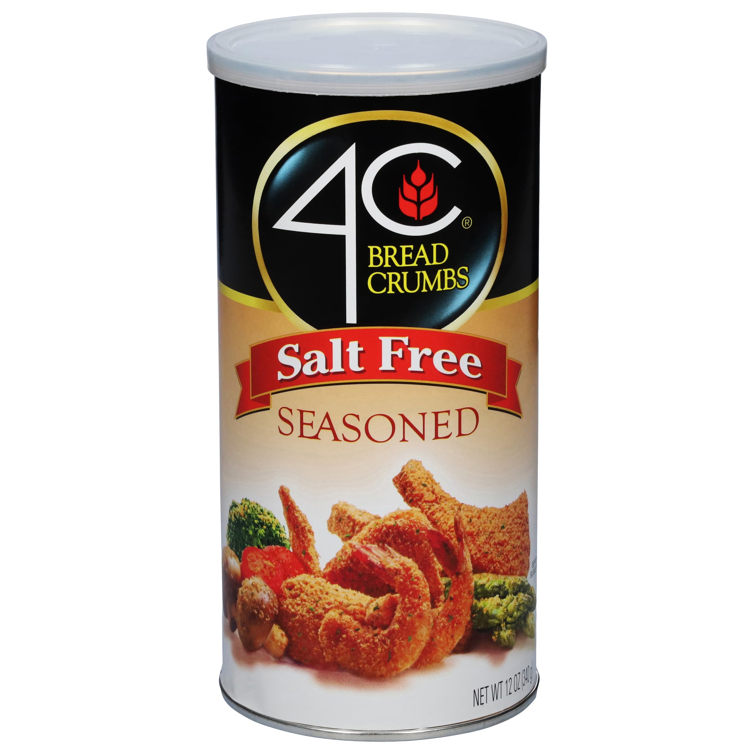 Premium Bread Crumbs Salt Free Bread Crumbs, Seasoned, Premium Regular & Gluten Free, Flavorful Crispy Crunchy, Value Pack (Salt Free Seasoned, 12 Ounce (Pack of 1))