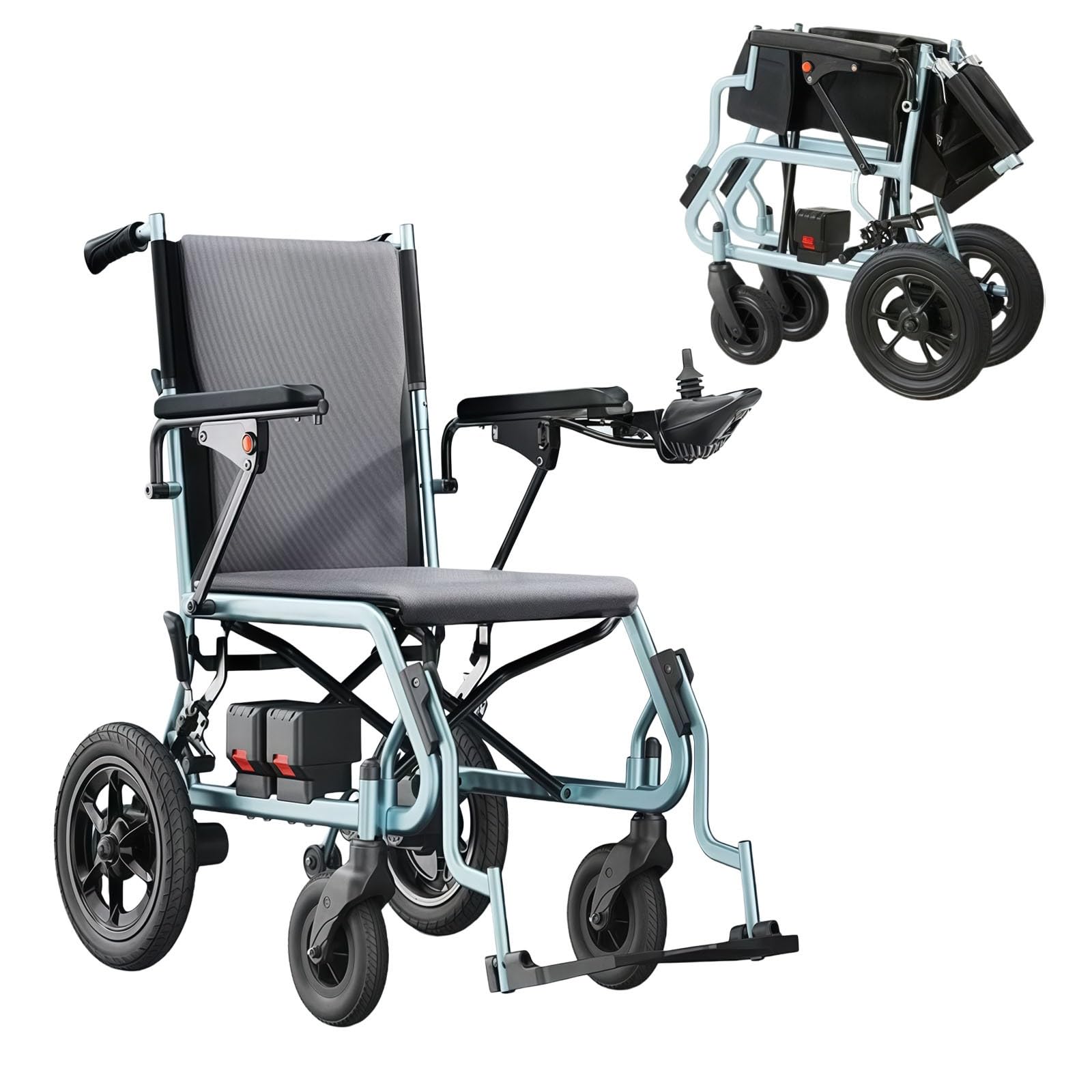 Silla De Ruedas Eléctrica De 500 W, Inteligente, Totalmente Automática, Plegable Y Ultraligera, Diseñada para Personas Mayores.