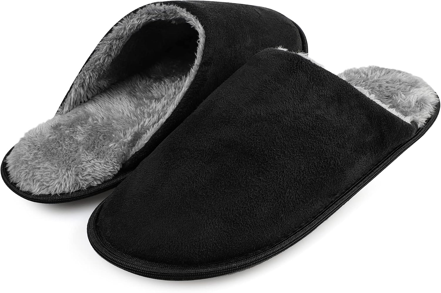 Pantoufles Homme Confortables Mousse Mémoire Réglables Velcro - Chaudes Respirantes Intérieur Extérieur 40-46