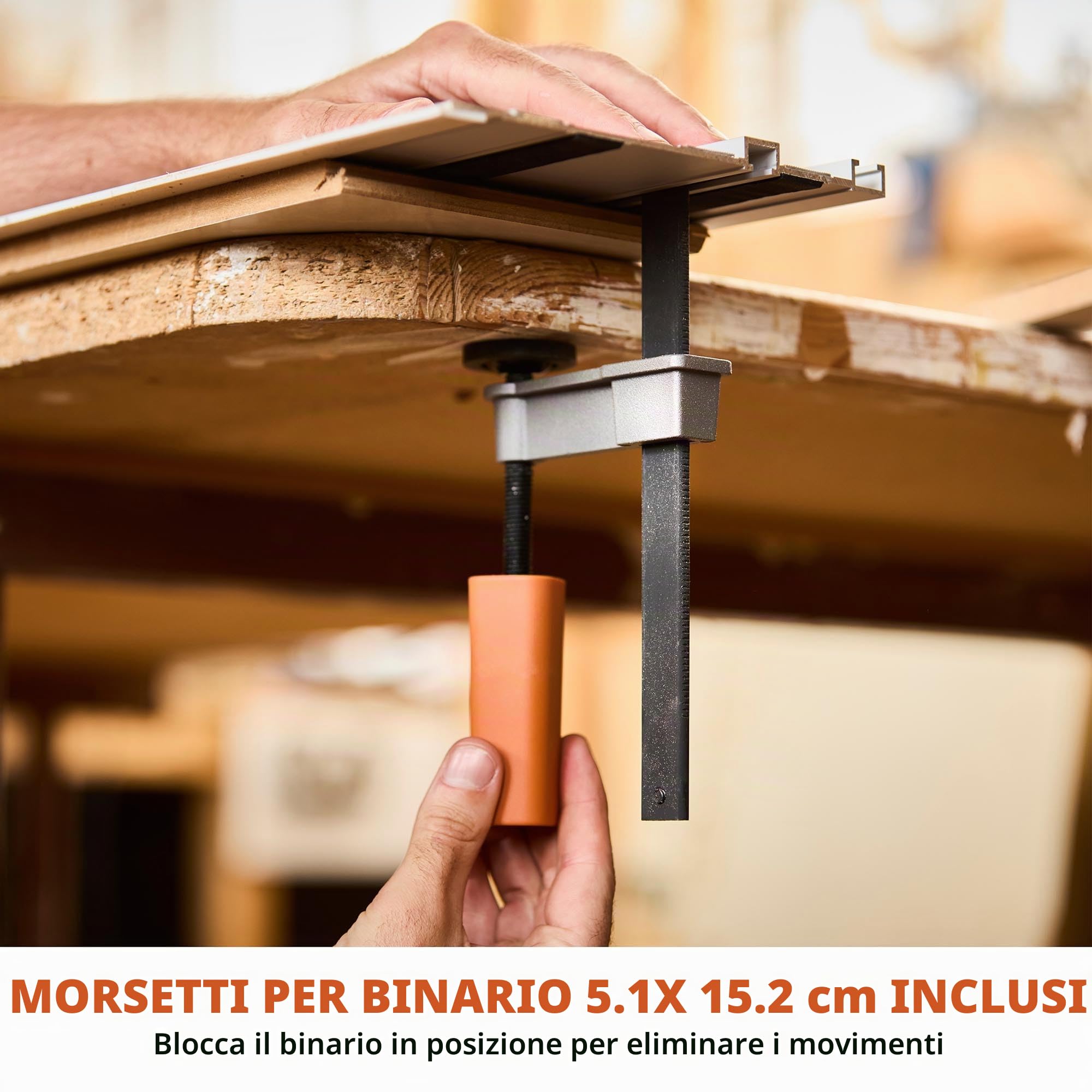 Evolution ST1400-G2 - Guida per sega circolare, 139,7 cm, universale: Makita, Bosch, Festool, Triton, Metabo, 1,4 m, con aste autoallineanti, 2 morsetti per binari