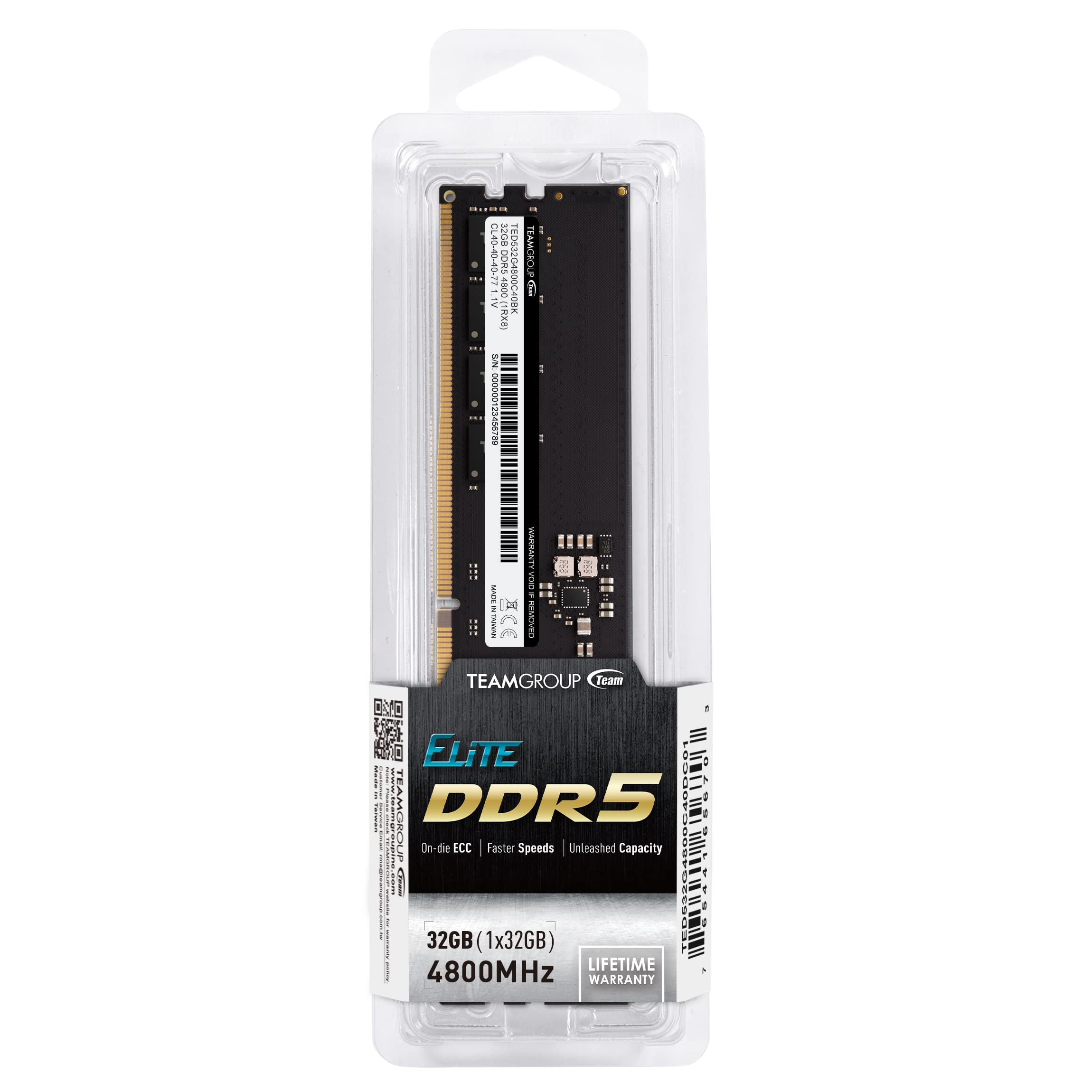 RAM Team D5 4800 32GB CL40 Elite : Amazon.co.uk: Computers