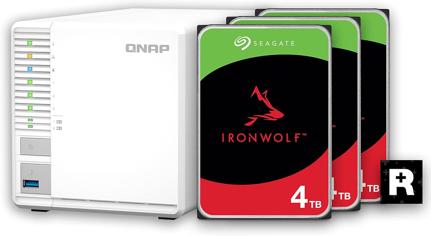 QNAP 3 Bay Home NAS with 8TB Storage Capacity