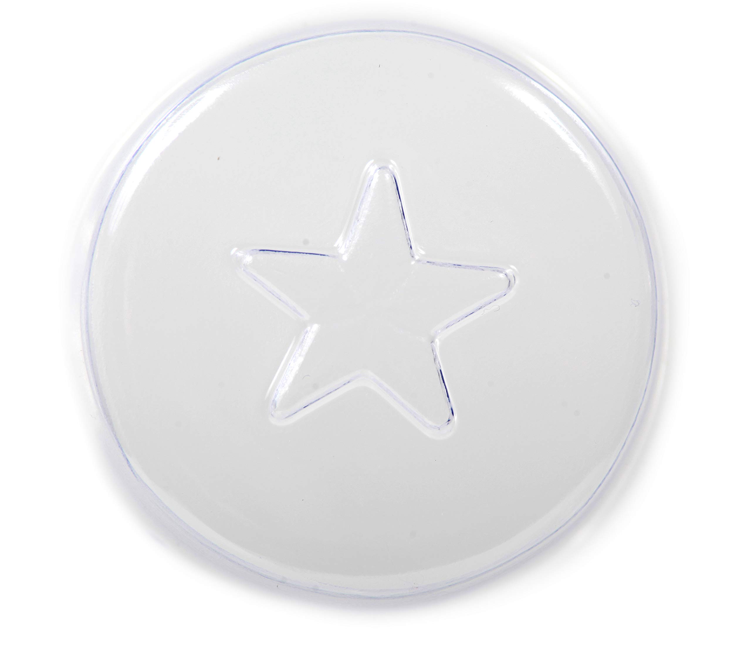 5 Cavity Star Embossed On Circle Soap/Bath Bomb Mould Mold M160 x 10