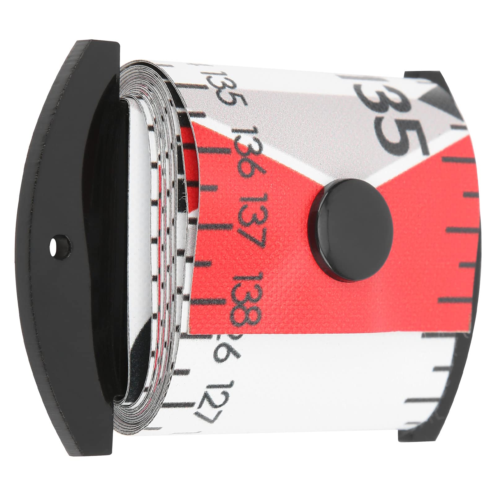 BROLEO Vis meetliniaal, vissen meetlint PVC vissen liniaal vissen meetinstrument voor het meten van vissen (rood