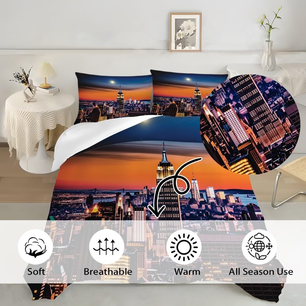 Zestaw poszewek na kołdrę w rozmiarze euro 150 x 200 cm, mikrofibra