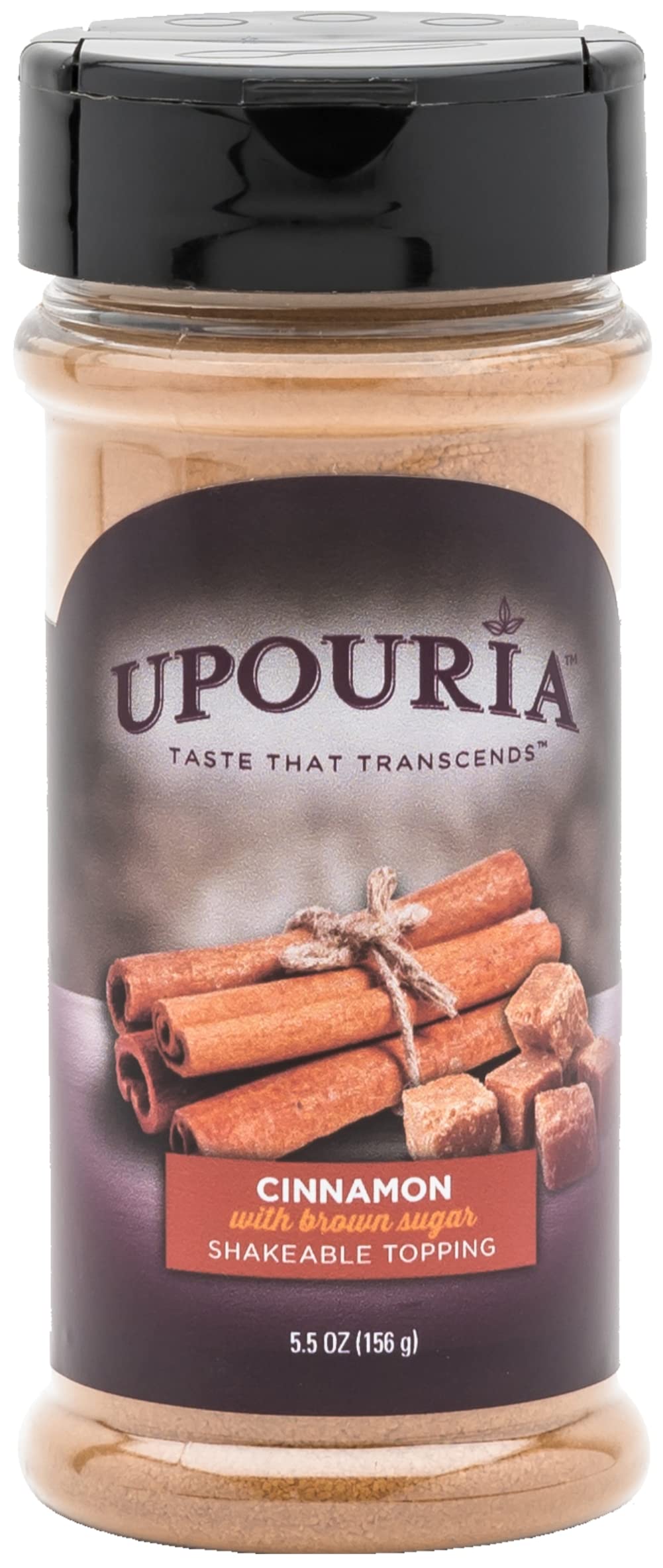 Upouria Cinnamon with Brown Sugar Shakeable Topping, 5.5 Ounce Bottle