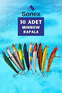 Sonex Suni Balık Yemi 10’Lu Minnow Rapala Seti 10 