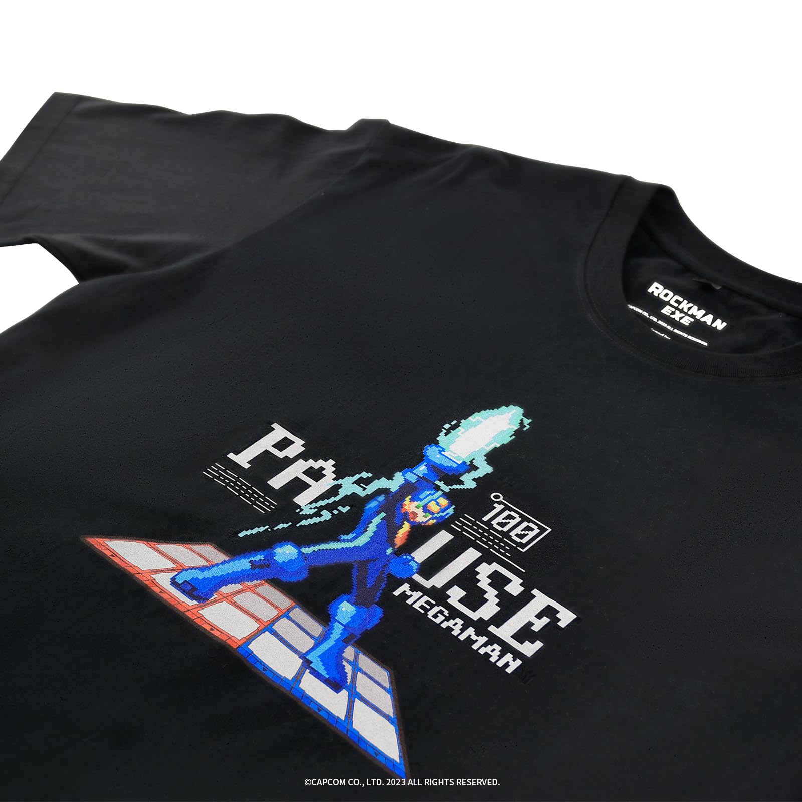 Amazon.co.jp: FANTHFUL ロックマンエグゼ FP013RME23 Tシャツ[黒] S