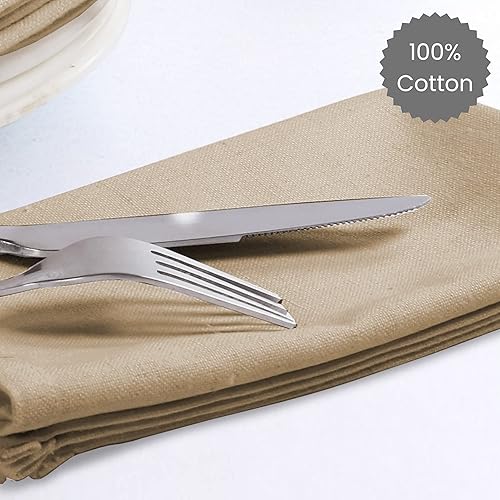 Miniatura 3 de Juego de 12 servilletas de tela 100% algodón, suaves, duraderas, lavables, ideales para fiestas de granja, bodas, Navidad, Pascua, servilletas de