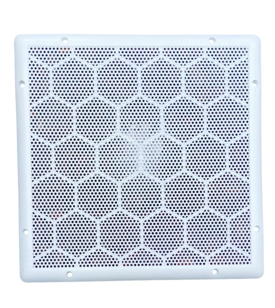 Orgo Dream Square Exhaust Fan Cover, 12 Inch Square (30.5 cm), White, with Mosquito Net, Pack Of (2)-picture-24