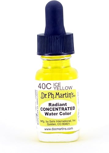 Dr. Ph. Martin Agua radiante concentrado del color, 0,5oz, Hielo, Amarillo (40C) Dr. Ph. Martin Agua radiante concentrado del color, 0,5oz, Hielo, Amarillo (40C)