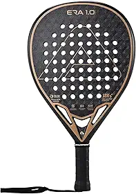 AMA SPORT Raquete de padel ERA 1.0, superfície de fibra de carbono, com memória EVA, núcleo flexível, raquete de raquete de raquete leve com controle de potência e precisão para jogadores
