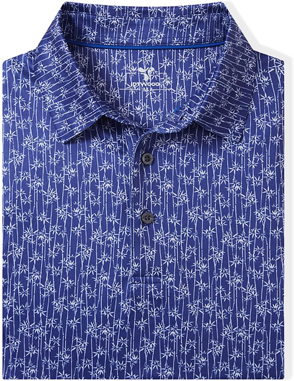 Men' s Golf Shirts Short Sleeve Print Performance Moisture Wicking Dry Fit Golf Polo Shirts for Men