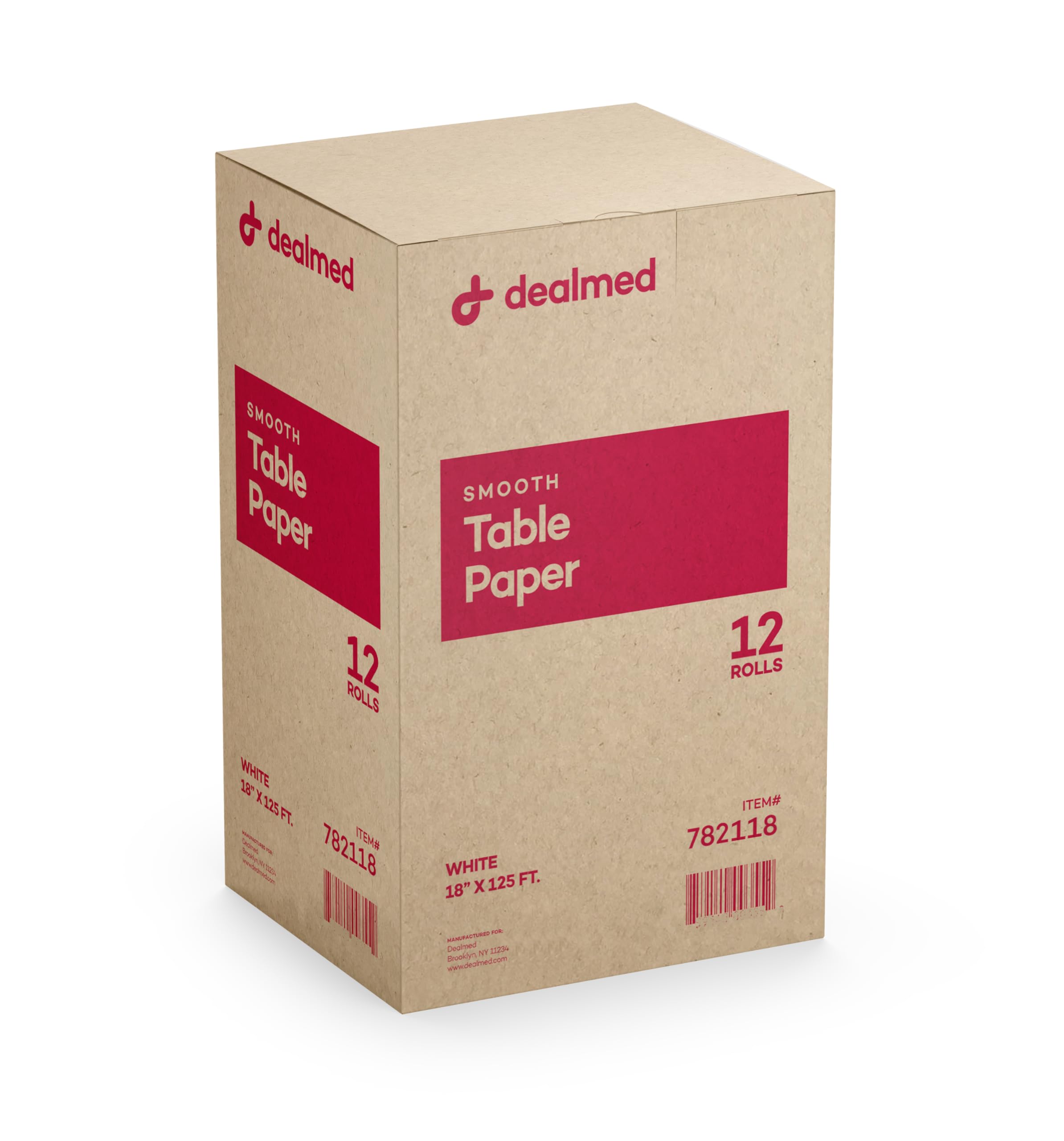 Dealmed Table Paper Exam Cover - 14 in x 125 ft, Crepe, White, 12 Rolls — Amazon image 11