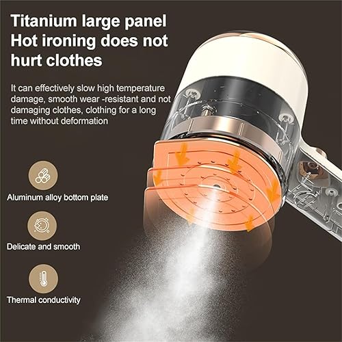 Miniatura 5 de Mini máquina de planchar portátil, nueva mini plancha de vapor de viaje, precalentamiento rápido, planchado en seco a vapor, vaporizador de ropa de