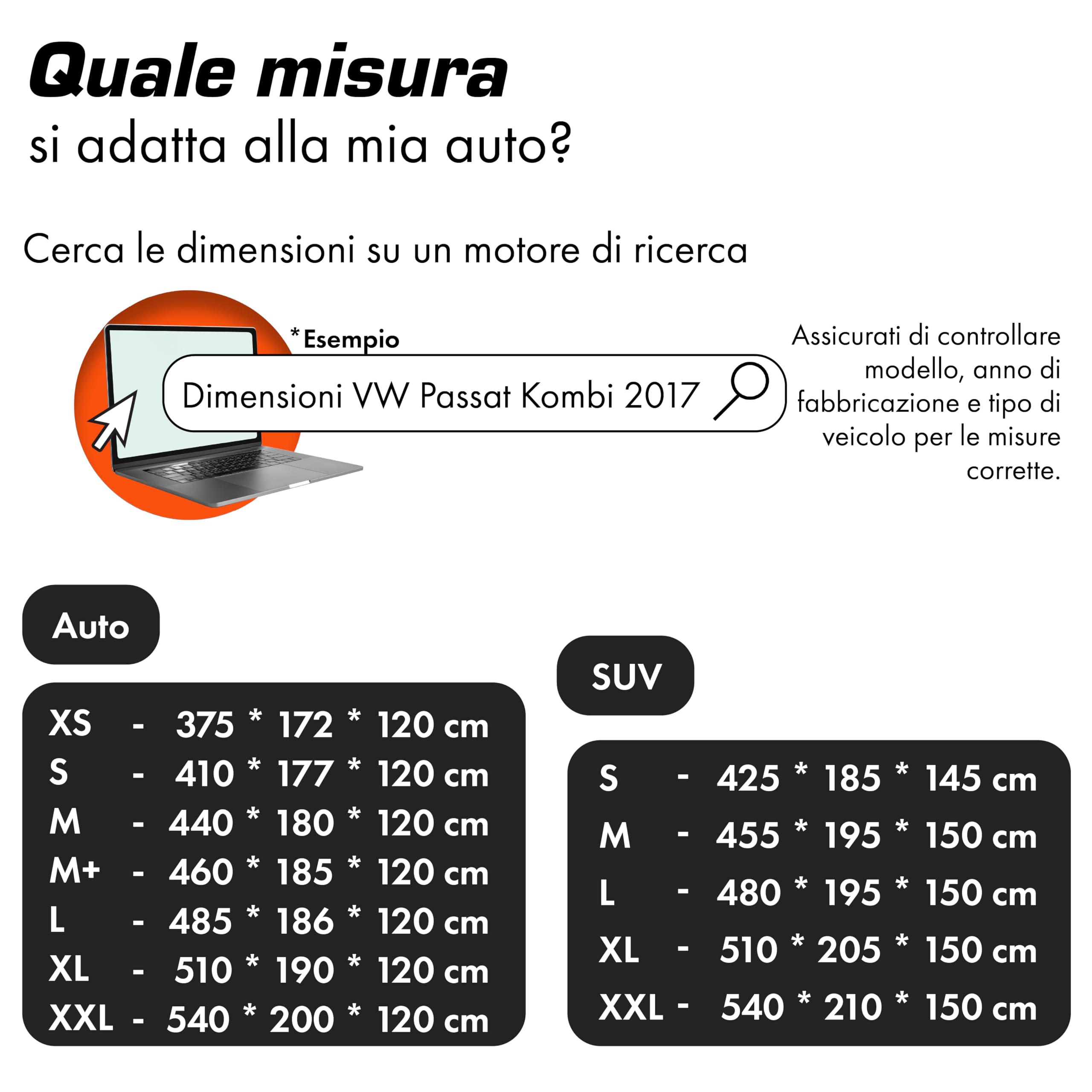Upgrade4cars Telo Copriauto Anti-Grandine Premium da Esterno Imbottito Version 2026 | Copertura Universale per Estivo e Invernale Suv - SL (480 × 195 × 150 cm)