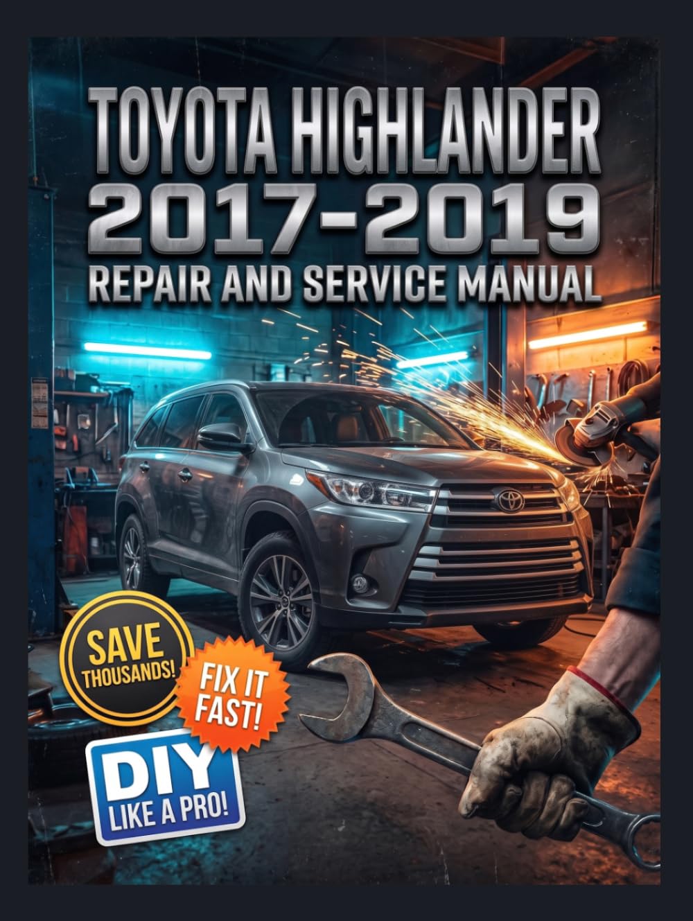 TOYOTA HIGHLANDER 2017-2019 REPAIR AND SERVICE MANUAL: The Complete Illustrated Step-by-Step Guide to Dealership-Level Diagnostics, Routine Maintenance, and Advanced DIY Repairs for All Every LE