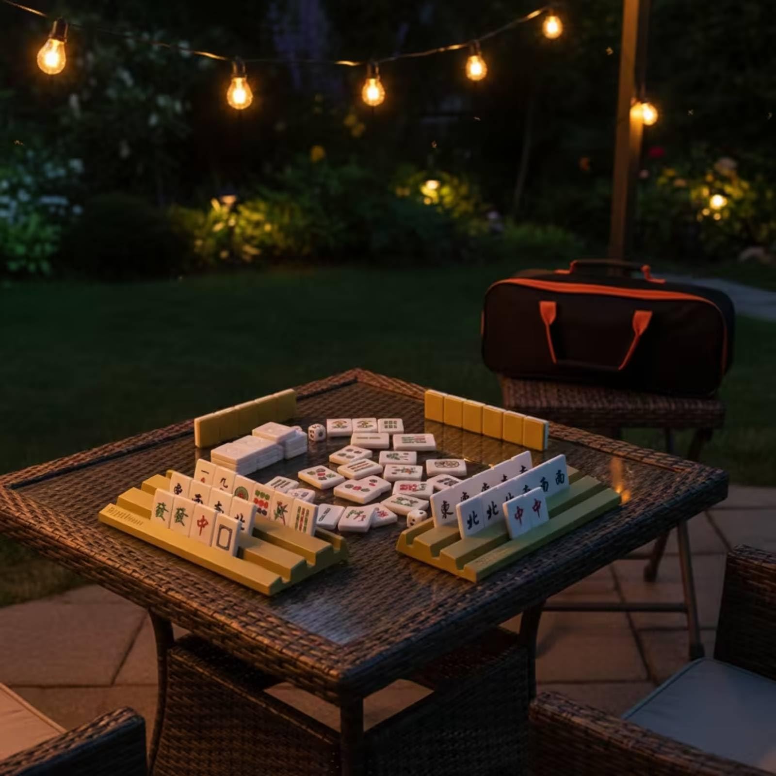 Harilla ReiseSet traditionell Set mit Steinhaltern Brettspiel für Familien, Camping, Orange