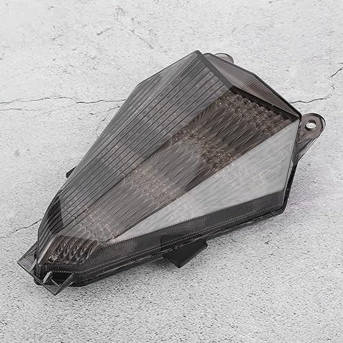 Miniatura 6 de Yamaha R6 - Luz trasera LED para motocicleta, luz trasera ABS + luz trasera LED con lente ahumada de repuesto para YAMAHA YZF-R6 2006-2016