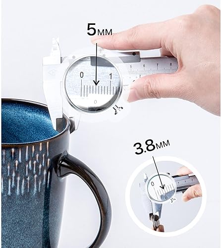 Miniatura 5 de Tazas de café grandes de cerámica, 21 onzas, diseño de mango grande, taza de té y café extragrande para oficina y hogar, apta para microondas y