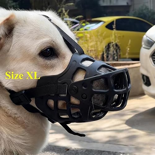 Miniatura 2 de Bozales para mascotas, bozales de silicona para perros grandes, labrador, pastor alemán, doberman, protege la boca de los perros
