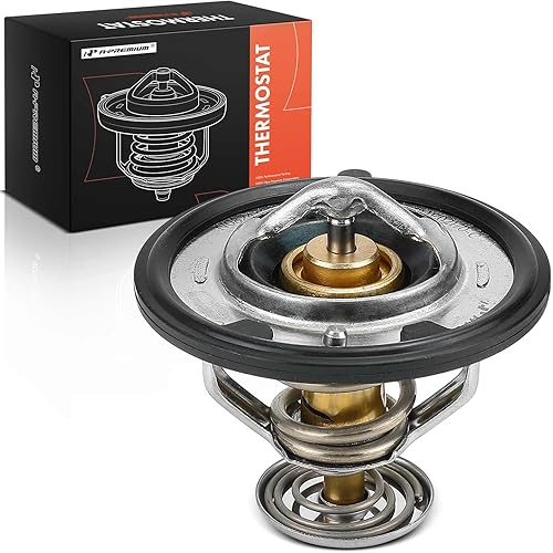 A-Premium Engine Coolant Thermostat Compatible with Honda Accord, Odyssey, Pilot & Hyundai Santa Fe & Kia Amanti & Toyota Tundra & Nissan Pathfinder & Acura MDX & Chrysler Sebring & Dodge & Lexus