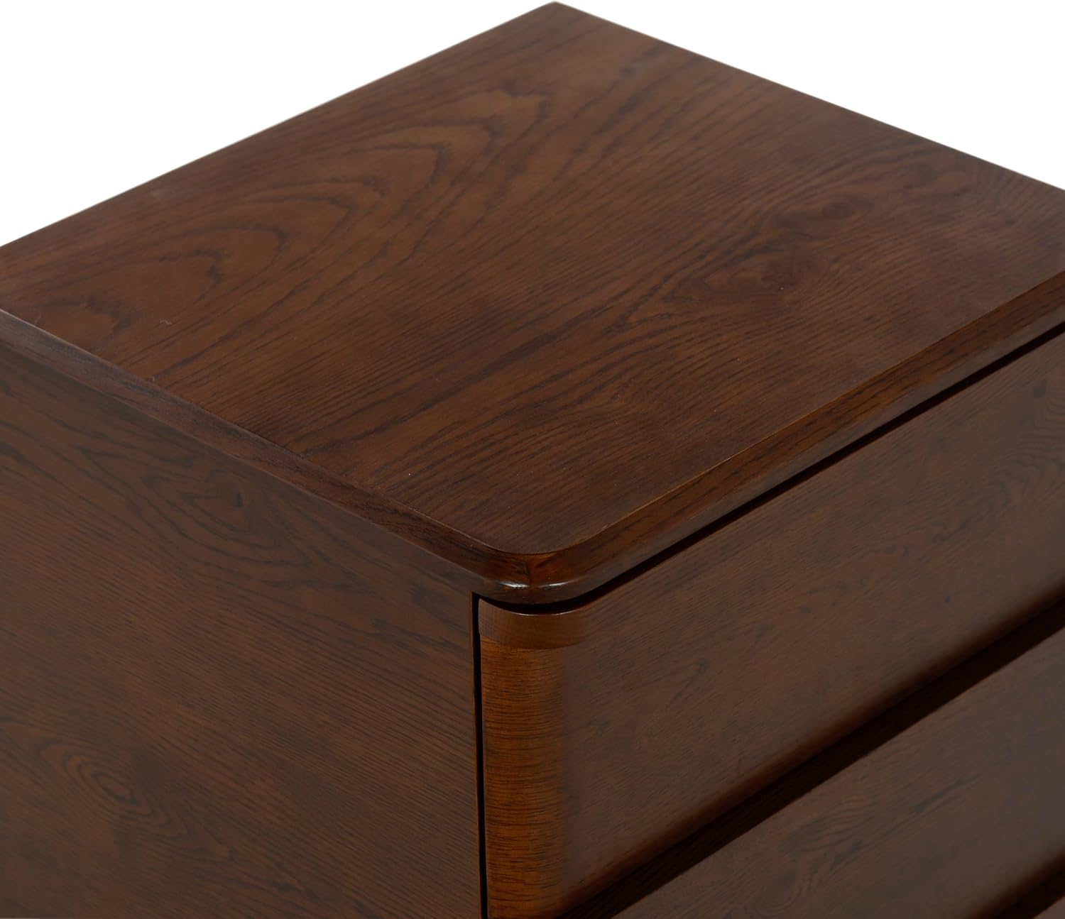 SAFAVIEH Couture Collection – Guillermo Walnut 3 Drawer Wood Nightstand, Fully Assembled Modern Bedroom Storage Accent (SFV4270A)