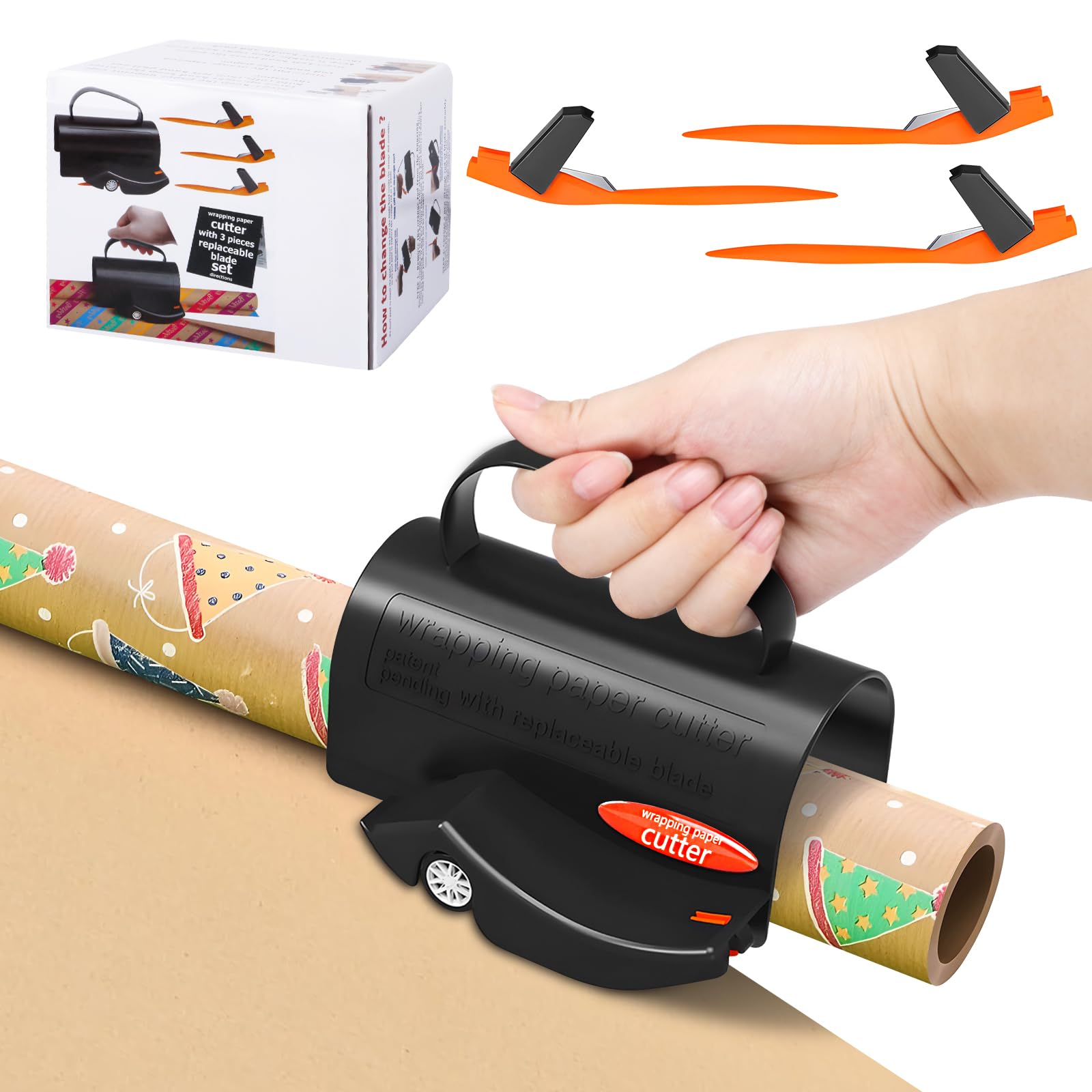 Papier Cadeau Reversible WRAPAHOLIC Mini Rouleau De Papier Cadeau D'anniversaire En Papier