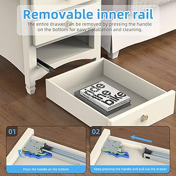Chibery 1 Pair 18 Inch Full Extension Undermount Soft Close Drawer