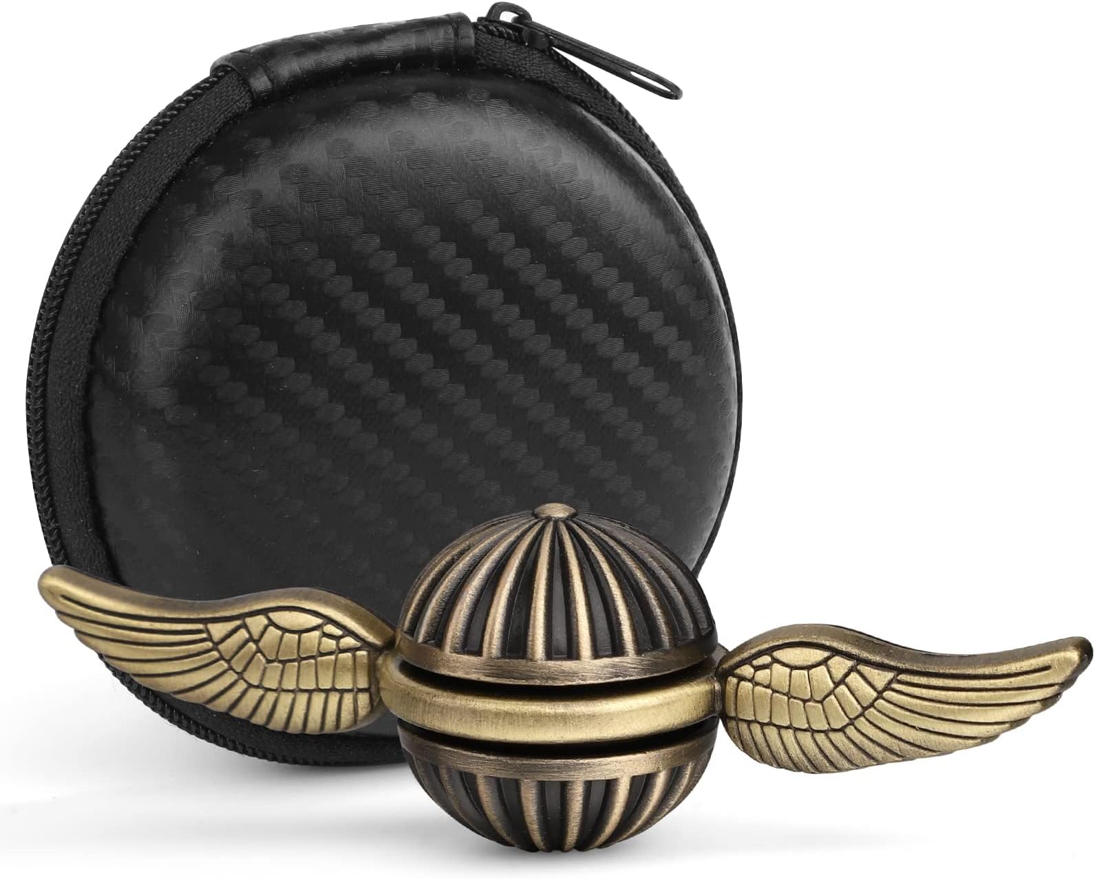 Brass Fidget Hand Spinner for Kids & Adults, Metal Finger Spinner Spinning Toys for Anxiety Relief, Reducing Boredom Cool Gadget Christmas Birthday Gifts Stocking Stuffer for Boys Age 3-12