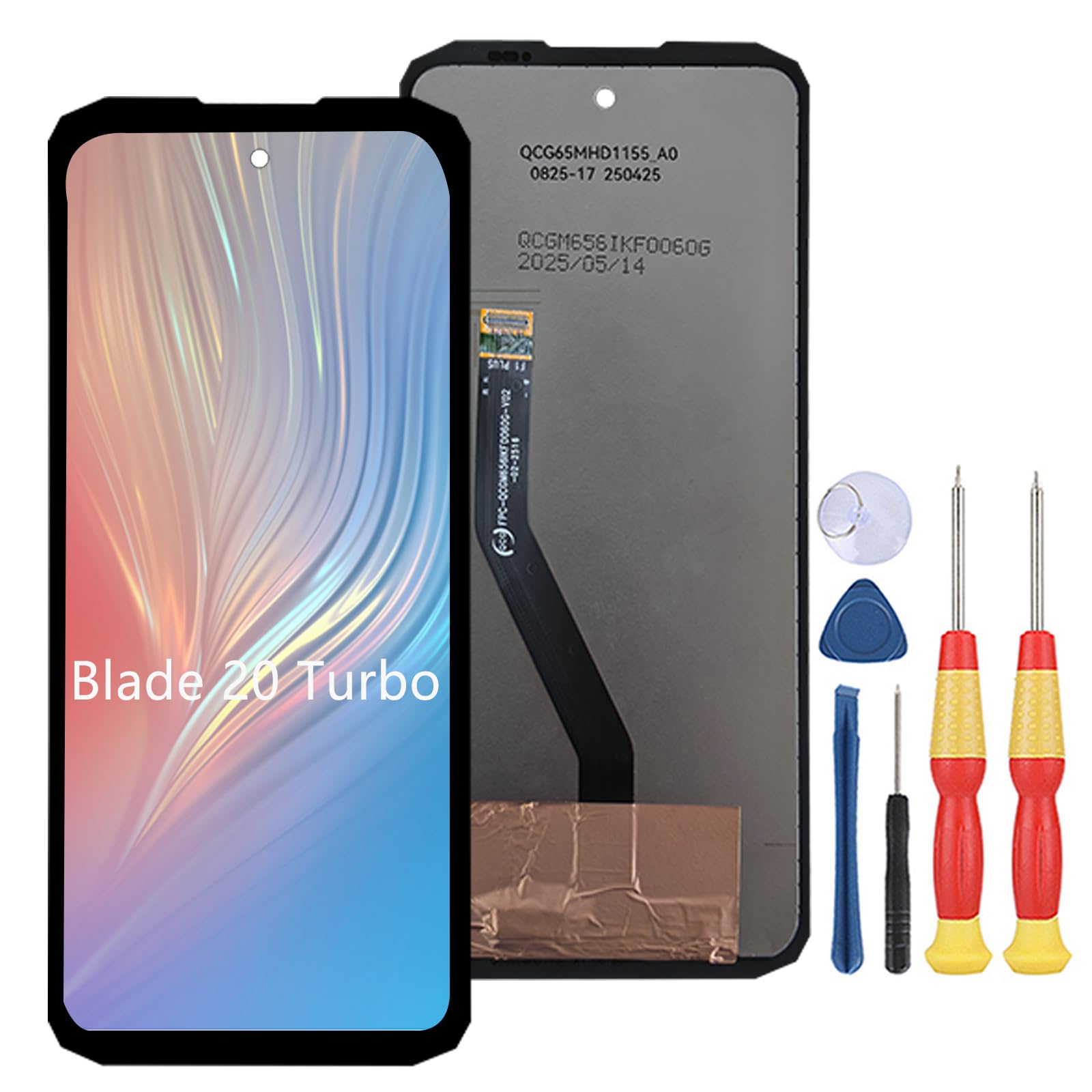 Display LCD compatibile con Doogee Blade 20 Turbo / Blade 20 Play / Blade 20 Pro Display LCD Touch Screen Assembly riparazione parti di ricambio con strumenti.