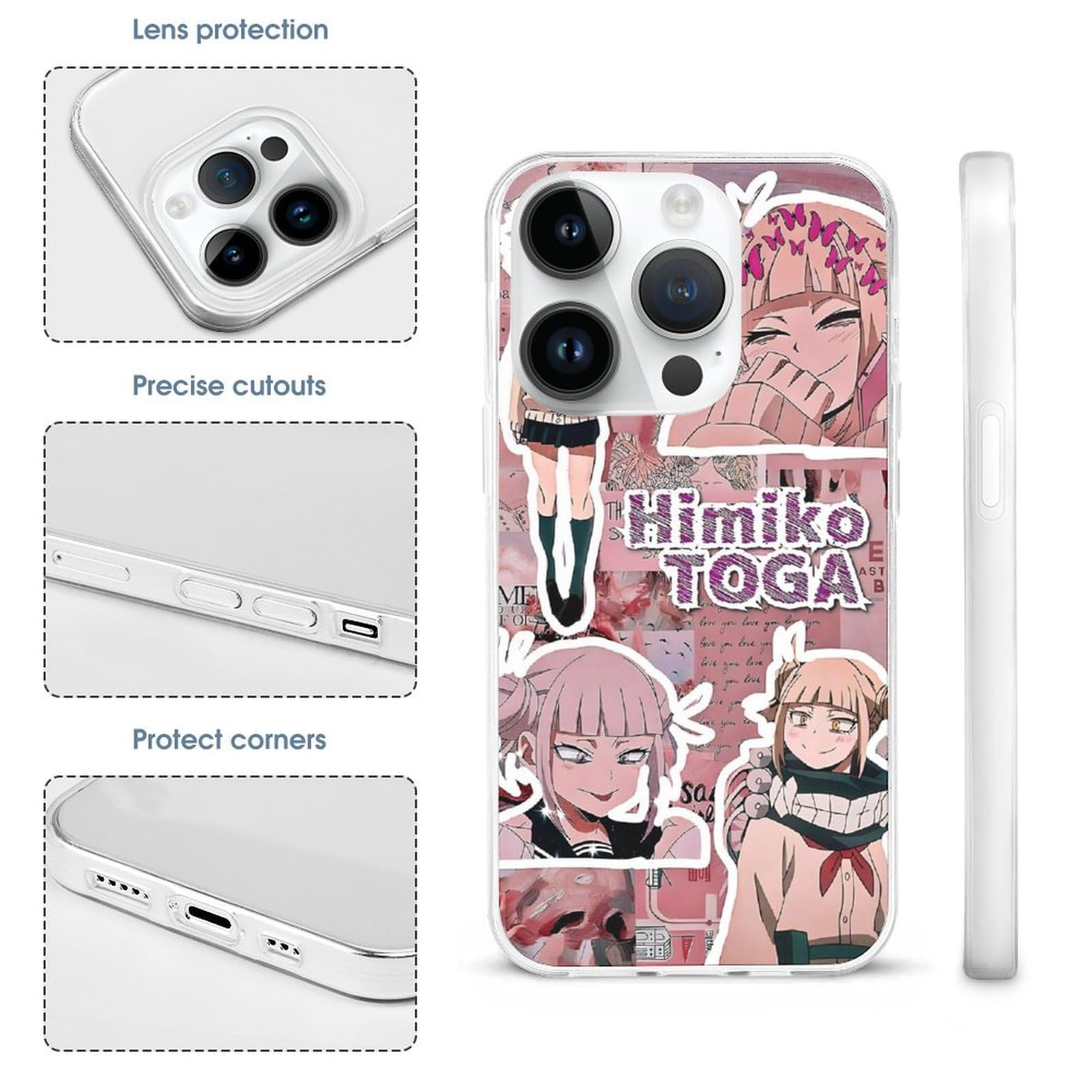 TOGA - TOGA Mobile Case スマートフォンケース Toga Himiko Phone Case My Hero Academia Cover for iPhone 16