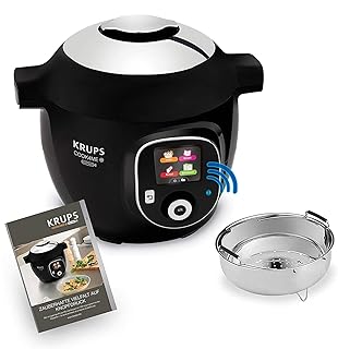 Krups CZ7158 Cook4Me+ Connect Multikocher (1600 Watt, elektrischer Schnellkochtopf, inkl. kostenlose App, Bluetooth Steuer...
