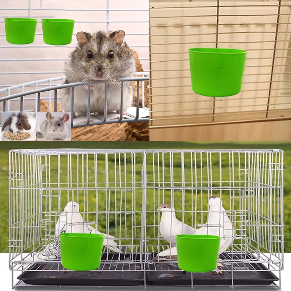 10x Hühner-Wasserbecher 237 Ml – Futterspender Und Tränke Für Vogelkäfig, Kleintiere, Zum Aufhängen